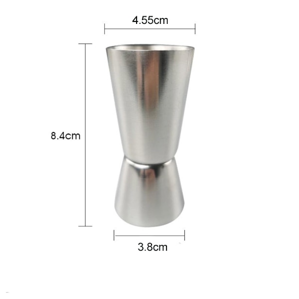 Dubbelt Mätglas – Cocktail Jigger 30/60ml Silver