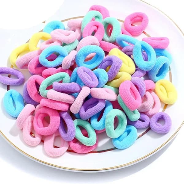 100 myke hårbånd, hårbånd, hårbånd MultiColor NR 3