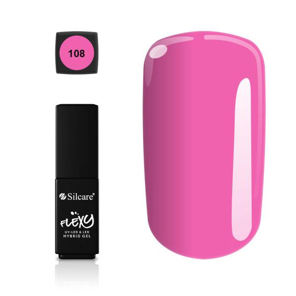 Gelelakk - Flexy - *108 4,5g UV gel/LED Pink