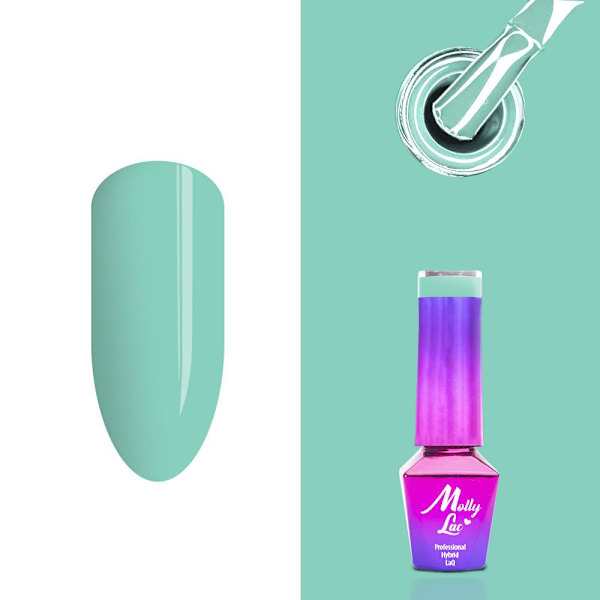 Mollylac - Geelilakka - Herkkä nainen - Nr65 - 5g UV geeli/LED Turquoise