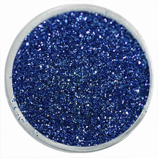 Negleglimmer - Finkornet - Mellemblå - 8ml - Glitter Blue