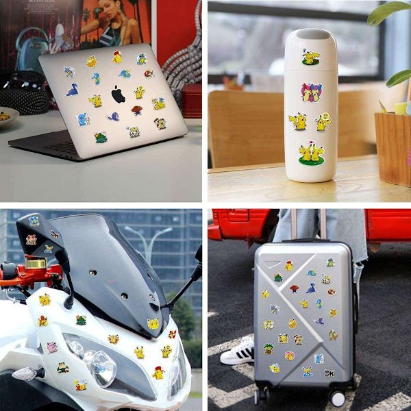 100 tarraa - Pokemon - Piirretty Multicolor