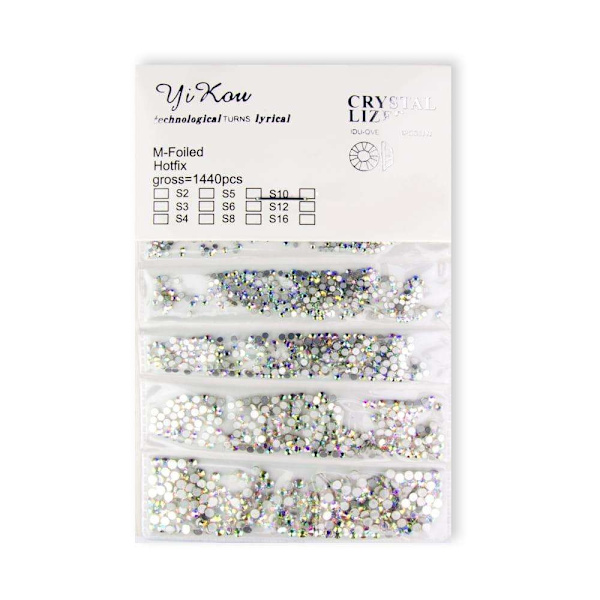 1440 kpl Zircon kiviä - Crystal AB - Strassikivi kynsikoristeet Multicolor