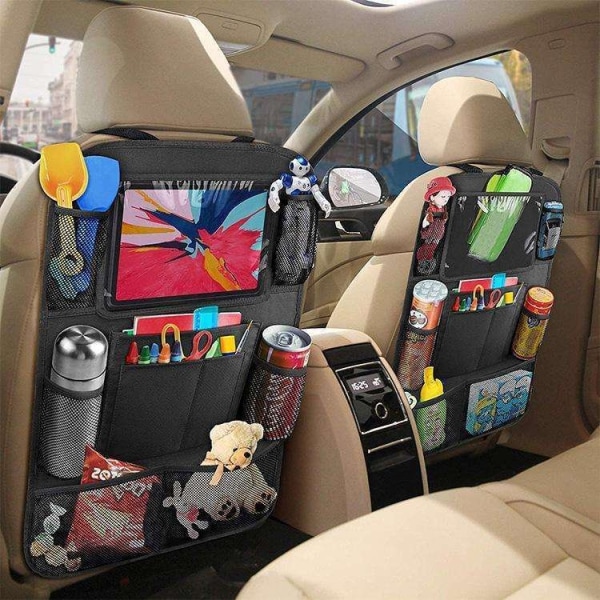 Bagsædeopbevaring - Universal iPad holder til bil - Black