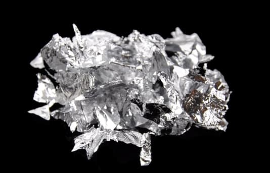 12 st burkar guld & silver folie flakes multifärg