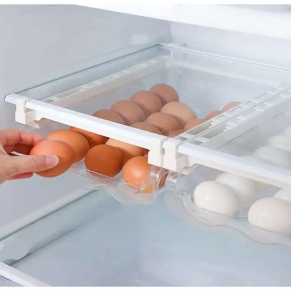 Eggbeholdere for kjøling - Hold eggene dine friske og organiserte Transparent