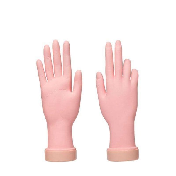 Negletreningshånd - falsk hånd for nail art - Silikon Beige