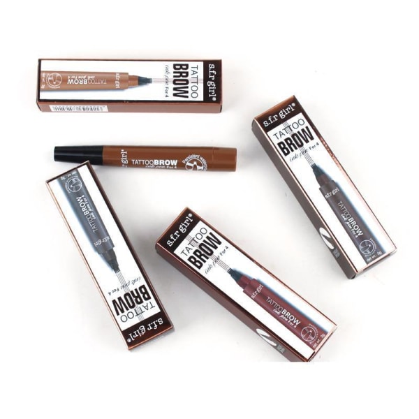 Ögonbrynspenna - eyebrow tattoo - micro pen tint Red brown