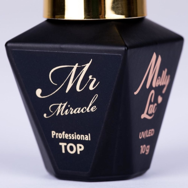 Mollylac - Top No wipe - Mr Miracle - UV-gel/LED - Topplack Transparent