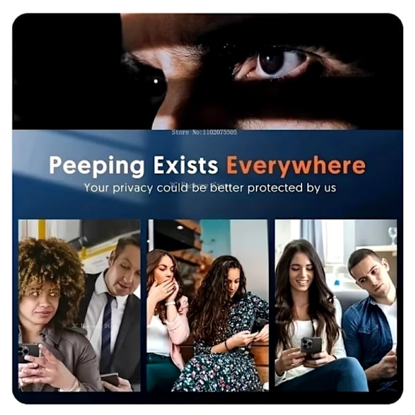 2 kpl iPhone 16 Pro Privacy Näytönsuoja Privacy näytönsuoja Transparent Iphone 16 Pro