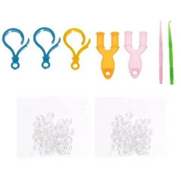 DIY - Loom Bands - 1500st - Rubber band kit - multifärg