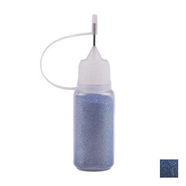 Havfrue glitter i puff flaske - Medium blå Blue
