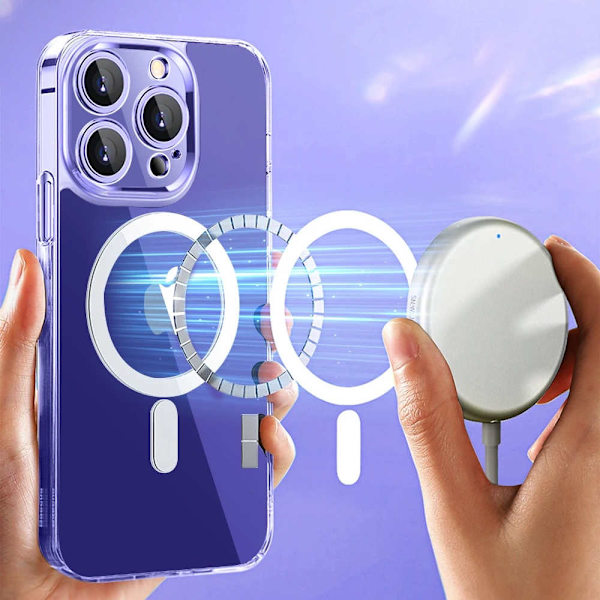 iPhone 14 Plus - Silikonikotelo - Magsafe Transparent Iphone 14 Plus