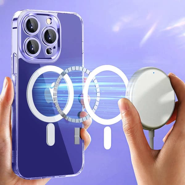 iPhone 14 PRO - Silikondeksel - Magsafe Transparent Iphone 14 Pro