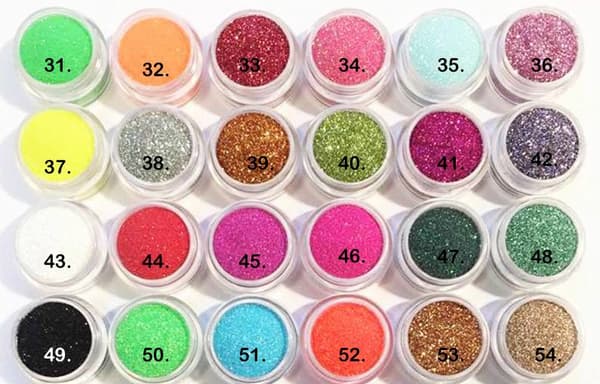Hienorakeista glitteriä 43. Vit ice 