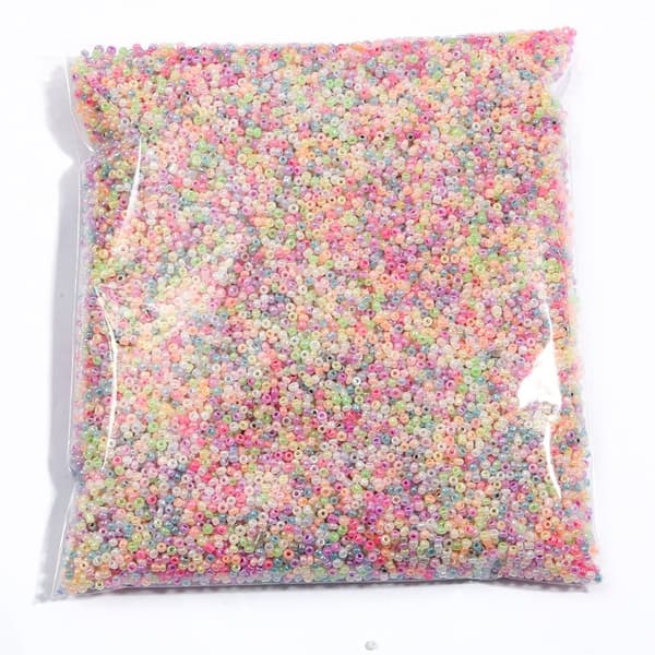 Frøperler - 2mm - 2000stk - Pastell MultiColor 2000st