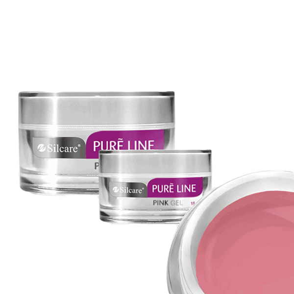 Pure line - Builder - Pink 15g UV-gel Rosa