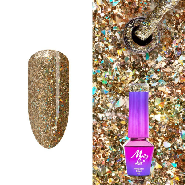 Mollylac - Geelilakka - Murskatut timantit - Nr535 - 5g UV-geeli/LED