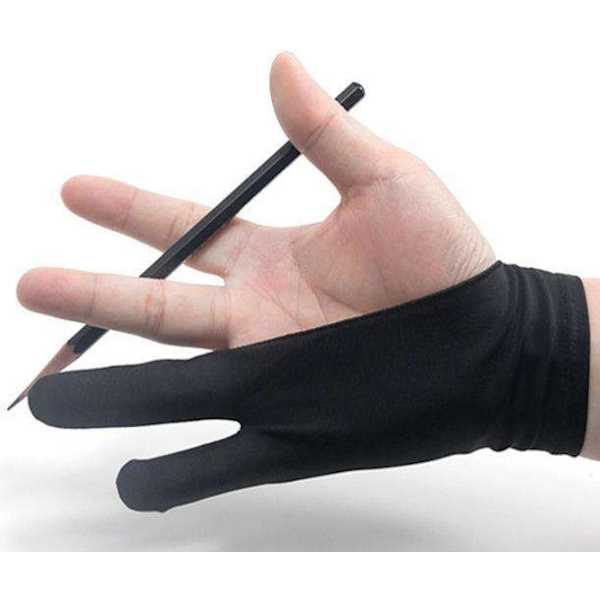 Taiteilijakäsine piirustuspöydälle - Glove Black