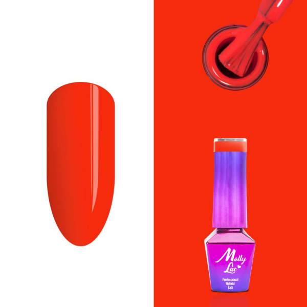 Mollylac - Gellack - Bubble Tea - Nr134 - 5g UV-geeli / LED Red