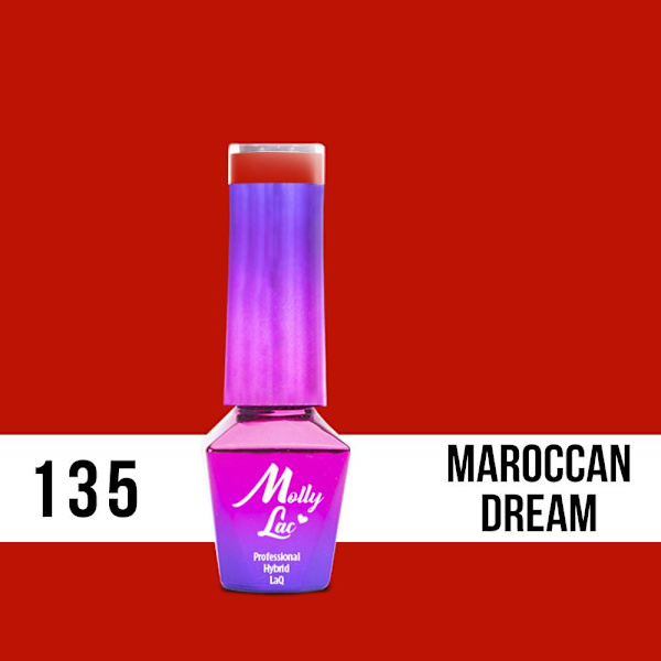 Mollylac - Geelilakka - Bubble Tea - Nr135 - 5g UV-geeli/LED Red