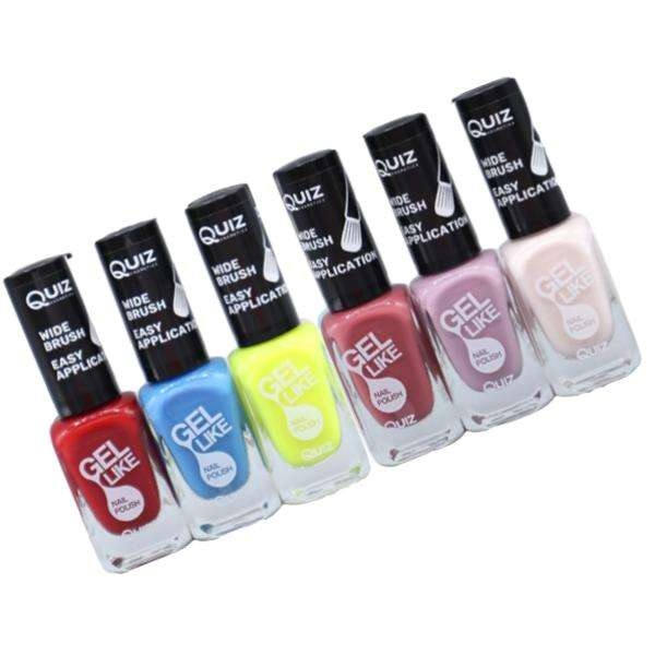 6st nagellack, nail polish - Set  - multifärg