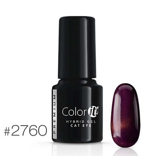 Gelelakk - Color IT - Premium - Cat Eye - *2760 UV gel/LED Purple