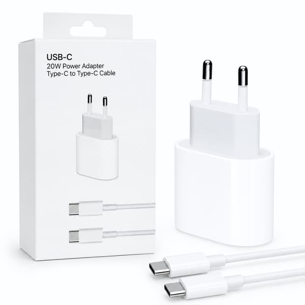Samsung Hurtiglader - Adapter + Kabel 20W USB-C 1m White