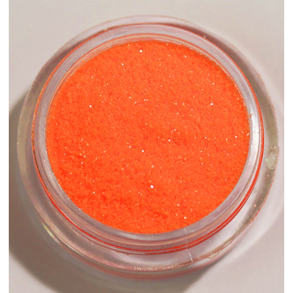 Negleglitter - Finkornet - Neonorange - 8ml - Glitter Orange