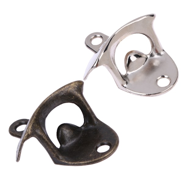 Kapsylöppnare till väggen Vintage bronze / silver Silver