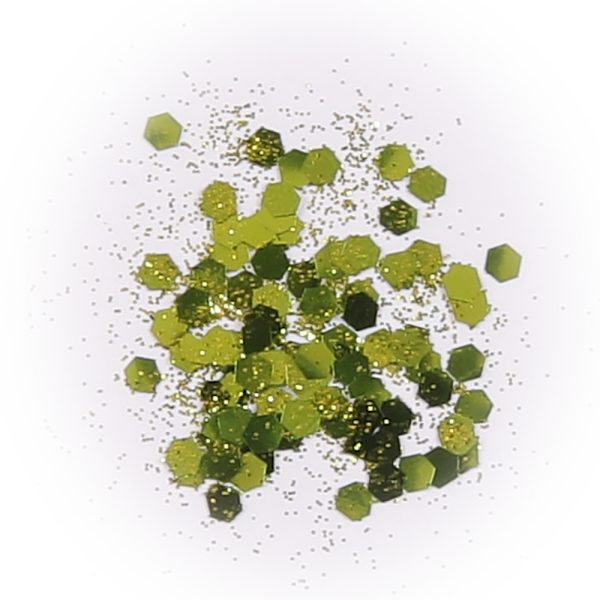 Nagelglitter - Mix - Leaf - 8ml - Glitter Grön