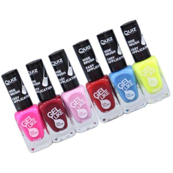 6st nagellack, nail polish - Set  - multifärg