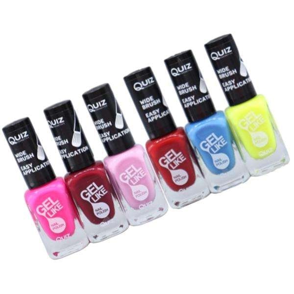 Nagellack set 6-pack 10 ml/flaska multifärg