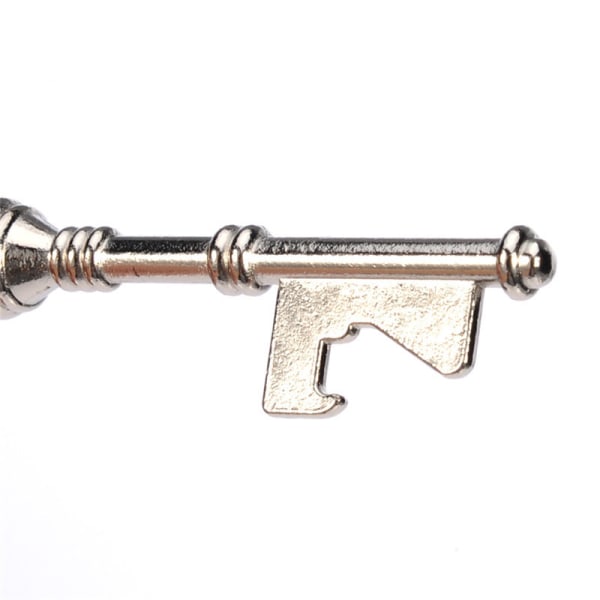 Vintage nøkkel flaskeåpner, korkåpner Silver