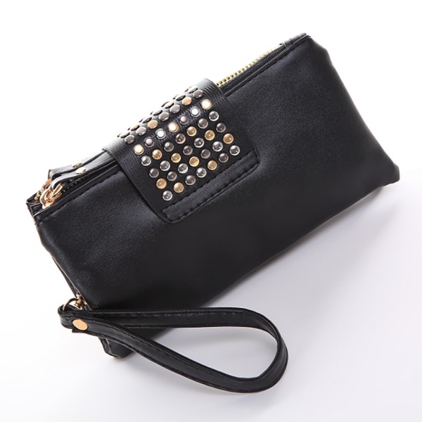Väska plånbok/handväska Nitband ombloggad nitar/clutch mode Svart