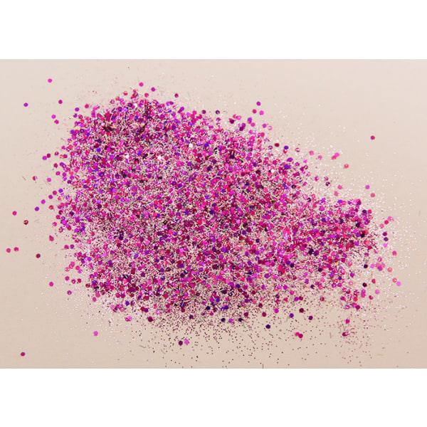 Negleglitter - Mix - Lilla fest - 8ml - Glitter Purple