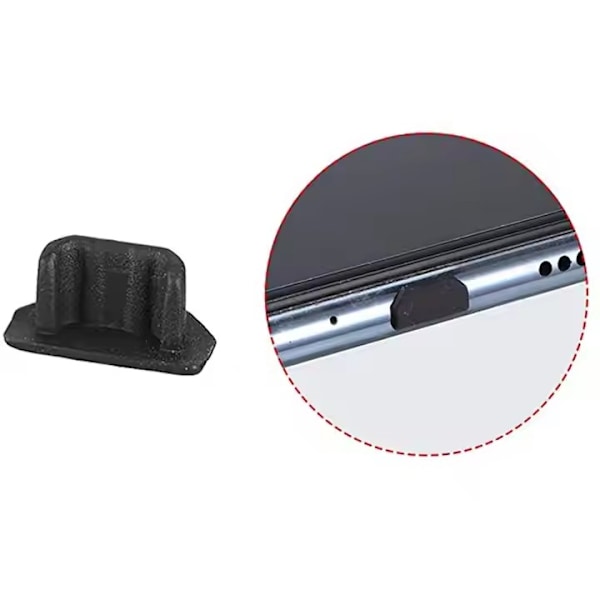 10-Pack Dammskydd för USB-C – Skydda Ditt USB-C Uttag Black