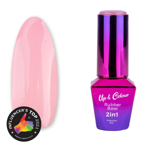 Mollylac - Gummibase 2in1 Up&Colour - Nr. 3 - UV-gel/LED - Base coat