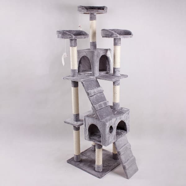 Kattetre - 170cm - Ripestolper - Ripemøbler Light grey