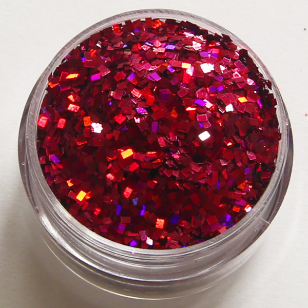 Kynsien glitter - Neliö - Cerise - 8ml - Glitter