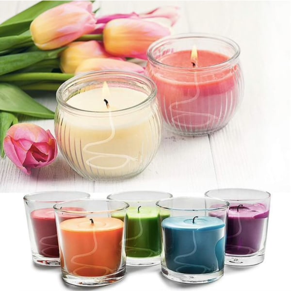 100 Candle Sustainers - Lysvæger - Voksede væger White 14cm