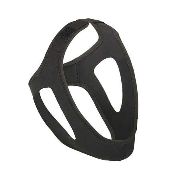 Anti-snorking-hakestropp - Slutt å snorke med justerbart snorkebelte Black