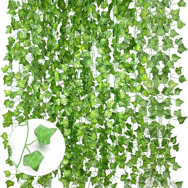 6 metrin Ivy Garland - vihreä ja huoltovapaa Green