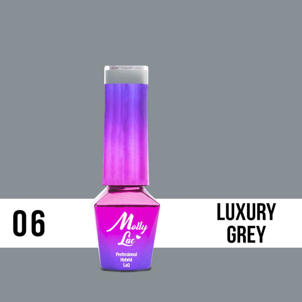 Mollylac - Gellack - Glamour Woman - Nr 6 - 5g UV-gel / LED Grey
