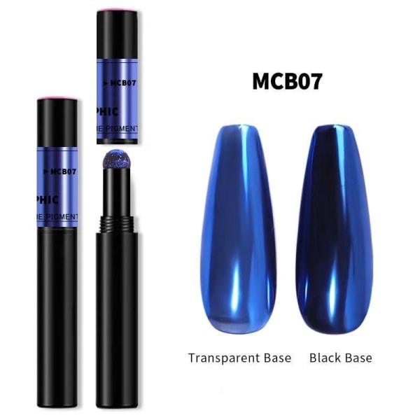 Mirror powder pen - Chrome pigment - 18 olika färger - MCB06