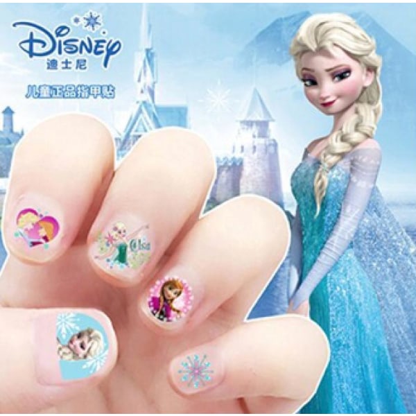 Nagelstickers - Disney prinsessor pyssel makeup - Frost elsa multifärg