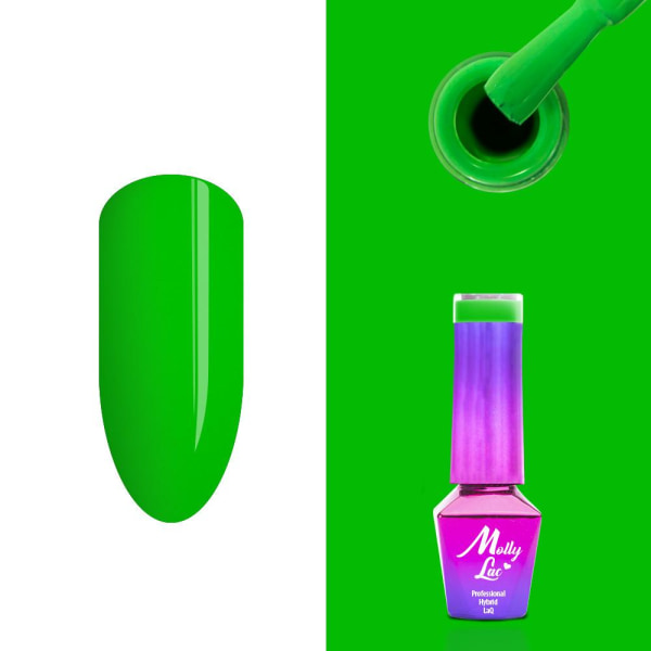 Mollylac - Gellack - Women in Paradise - Nr72 - 5g UV-geeli / LED Green