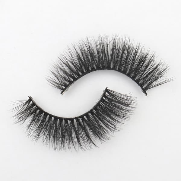 5-par lösögonfransar - 6D faux mink - G207 Svart