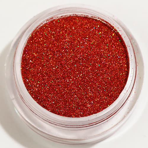 Glitter pöly / mikrokosmeettiset glitterit 8. Fresh red