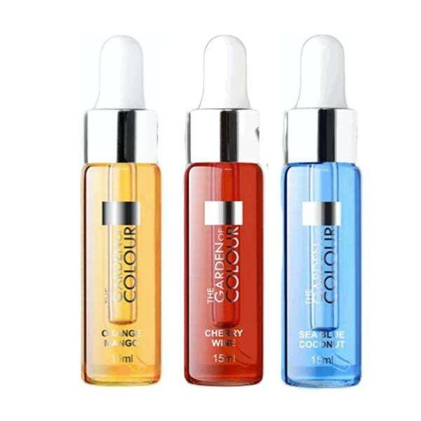 3-pakning - Cuticle Oil - Mango, Kokos, Kirsebær - 15ml Multicolor